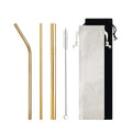 Reusable 304 Stainless Steel Drinking Straw Metal Straw Outdoor Portable Straw Set