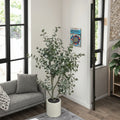 Wholesale Home Decor Dried Artificial Plant Eucalyptus Dried Flower Potted Immortal Artificial Eucalyptus Leaf Bonsai