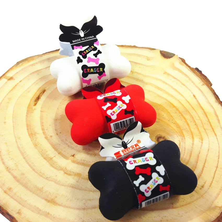 Fashion Bone Design Eraser Kawaii Gift for Kids Shoot Props Material Escolar Erasers for Erasable Pen Pencils
