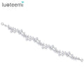LUOTEEMI Hair Luxury CZ Hairband Woman Bridal Jewellery Handmade Party New Arrival Wedding Designer Jewelry