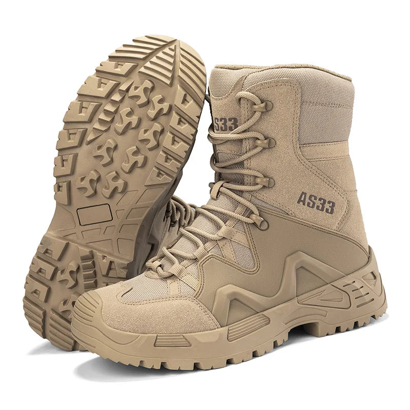 Drop Shipping Size 47 Desert Boots Men Cowhide Hiking Shoes Outdoor Trekking Walking Ankle Hiking Boots