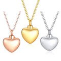 Cremation Urn Necklace for Ashes Stainless Steel Vintage Memorial Pendant Hold Heart Cremated Keepsake Jewelry Gift