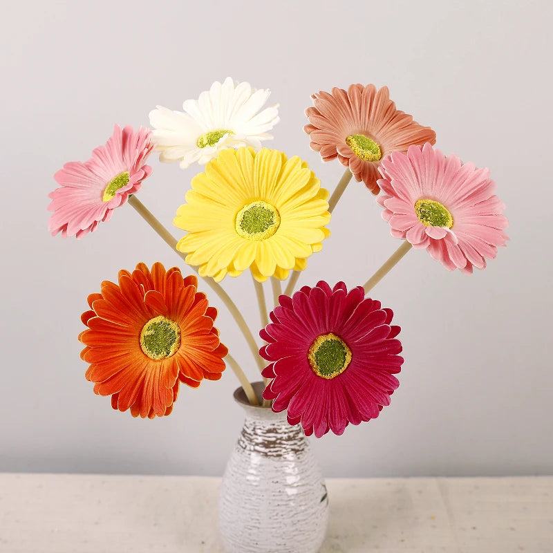 Wholesale Gerbera Ornaments Home Decor Wedding  Decoration Artificial PU Flower