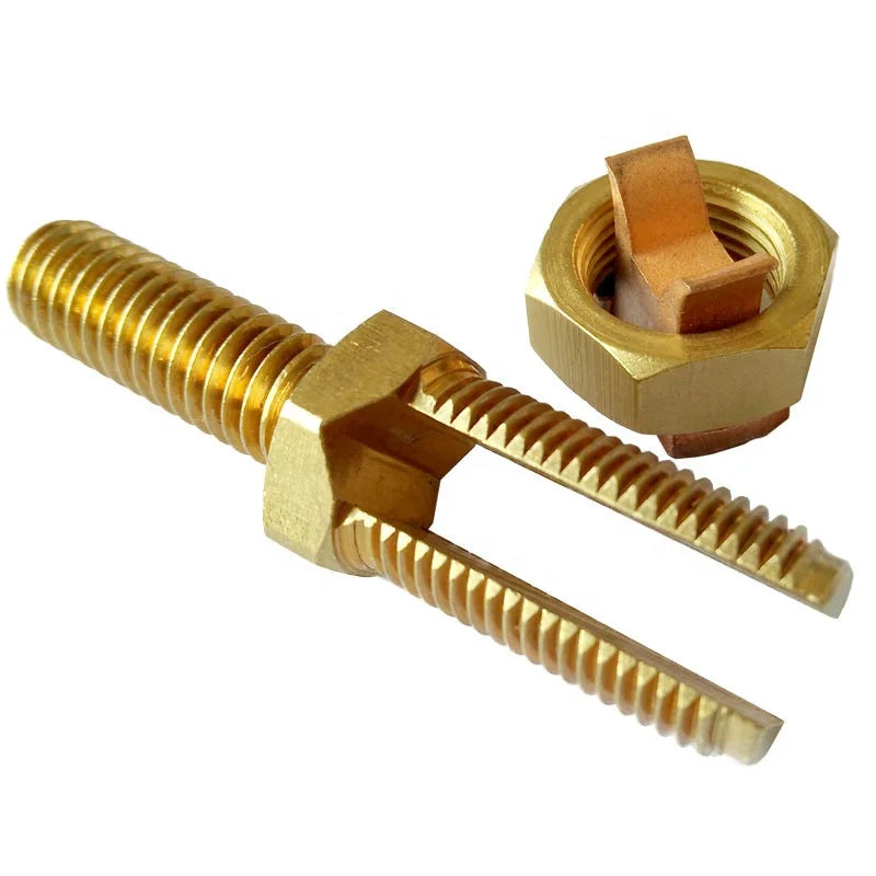 Ground Block Wire Connector ROD Wire Clamp Copper Brass Grounding Split Bolt