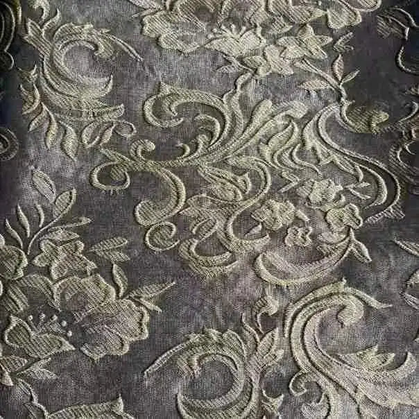Stylish and Elegant Custom Jacquard Fabric Brocade Printed for Women's Formal