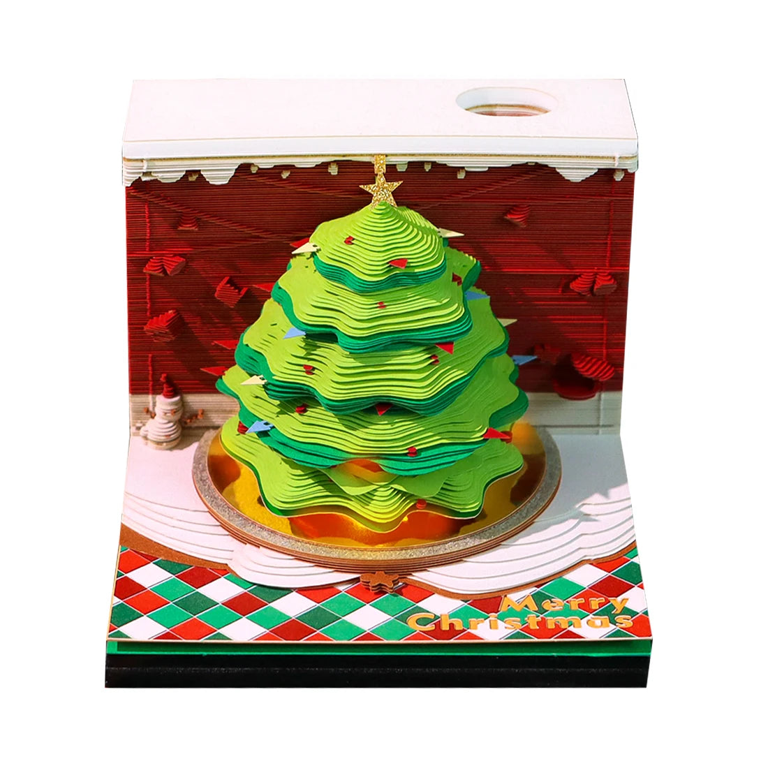 Amazing Magic 3D Paper Art Memo Pad Christmas Novelty Gifts Unique and Creative Present Ideas for Friends and Family
