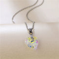 Heart Shaped Crystal Necklace Women's Collarbone Chain Necklace N2103283