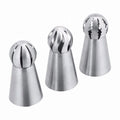 3PCS Cake DIY Baking Cream Decorating Mouth Butter Cake Cream Nozzles Cream Cake Decorating Mouth DIY Baking Tools