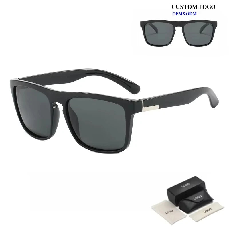 Unisex Driver Sunglasses with Square Frame Colorful Lenses Polarized Technology-Comfortable Design Summer Hot Sale