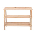 Simple Modern Design Convertible Foldable Solid Wood Shoe Rack Indoor Storage Living Room Furniture for Home Dining Apartment