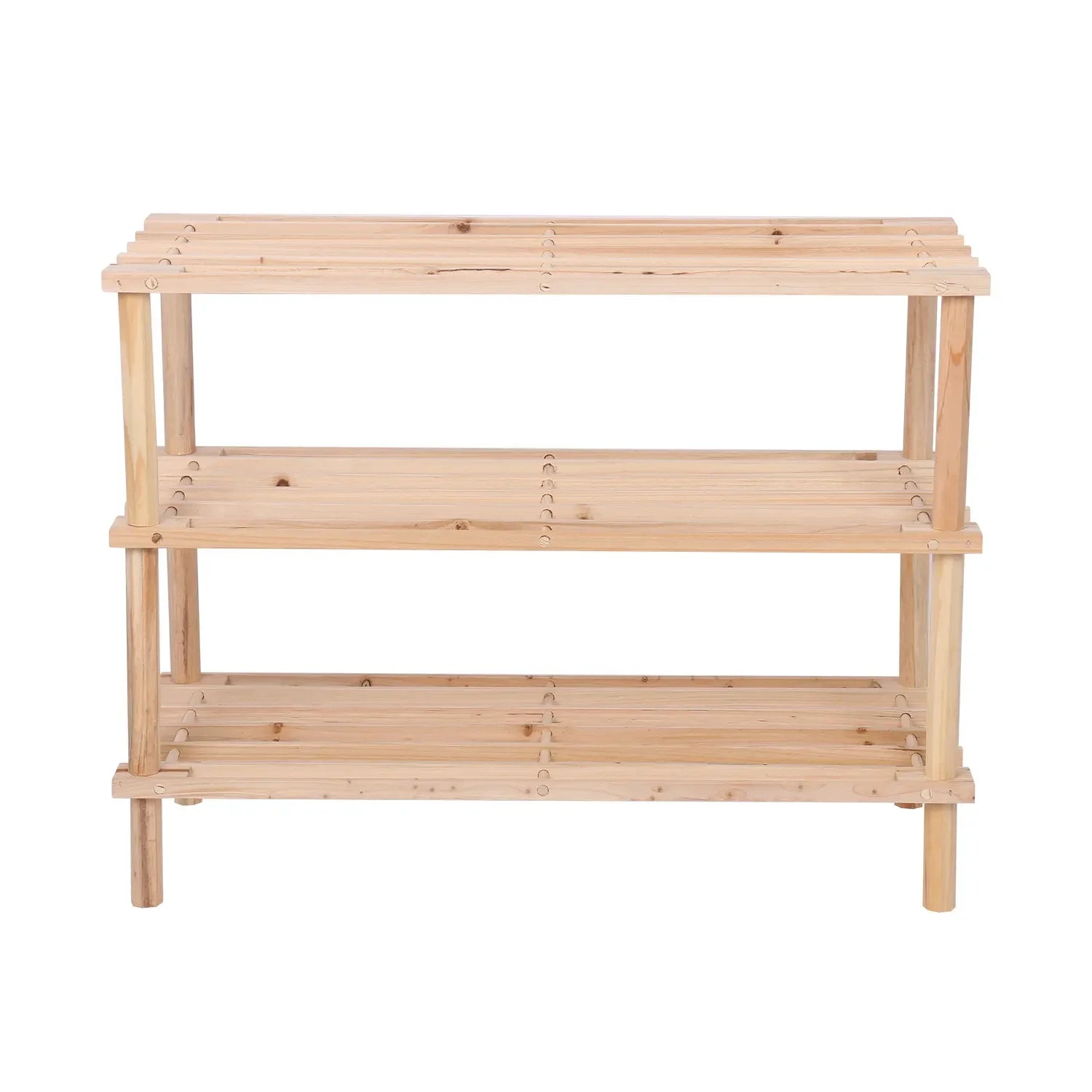 Simple Modern Design Convertible Foldable Solid Wood Shoe Rack Indoor Storage Living Room Furniture for Home Dining Apartment