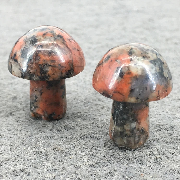 DIY Unique Crystal Mushroom Shaped Gemstone Decoration