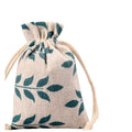 Custom Printed Recyclable 4x6inch Natural Cotton Linen Sachet Bags Drawstring Lavender Pouches for Craft & Candle Use