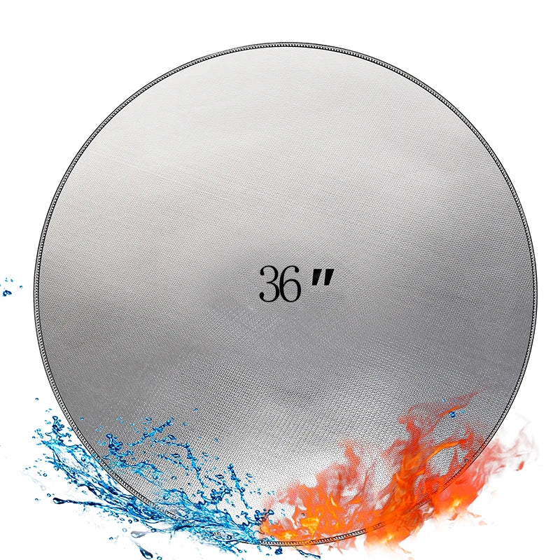 Hot Sale 36 Inch Fireproof BBQ Floor Mat China Fabric Silicon Cover Charcoal Cooking Baking Stick Storage Free Available