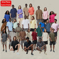 2025 Hot Sale 24 Colors 100% Cotton Woven Oversize Men's High Quality Quick Dry Eco-Friendly Street Wear Customized Logo