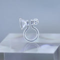 Jewelry Making Supplied Diamond Cup Converters Earring Findings Components Clear Resin Clip-on Earrings for Non Pierced Ears