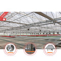 BAOLIDA Large PE Double Layer Multi-Span Agricultural Greenhouse Fully Automated Ventilation Shading System Sprinkler Irrigation