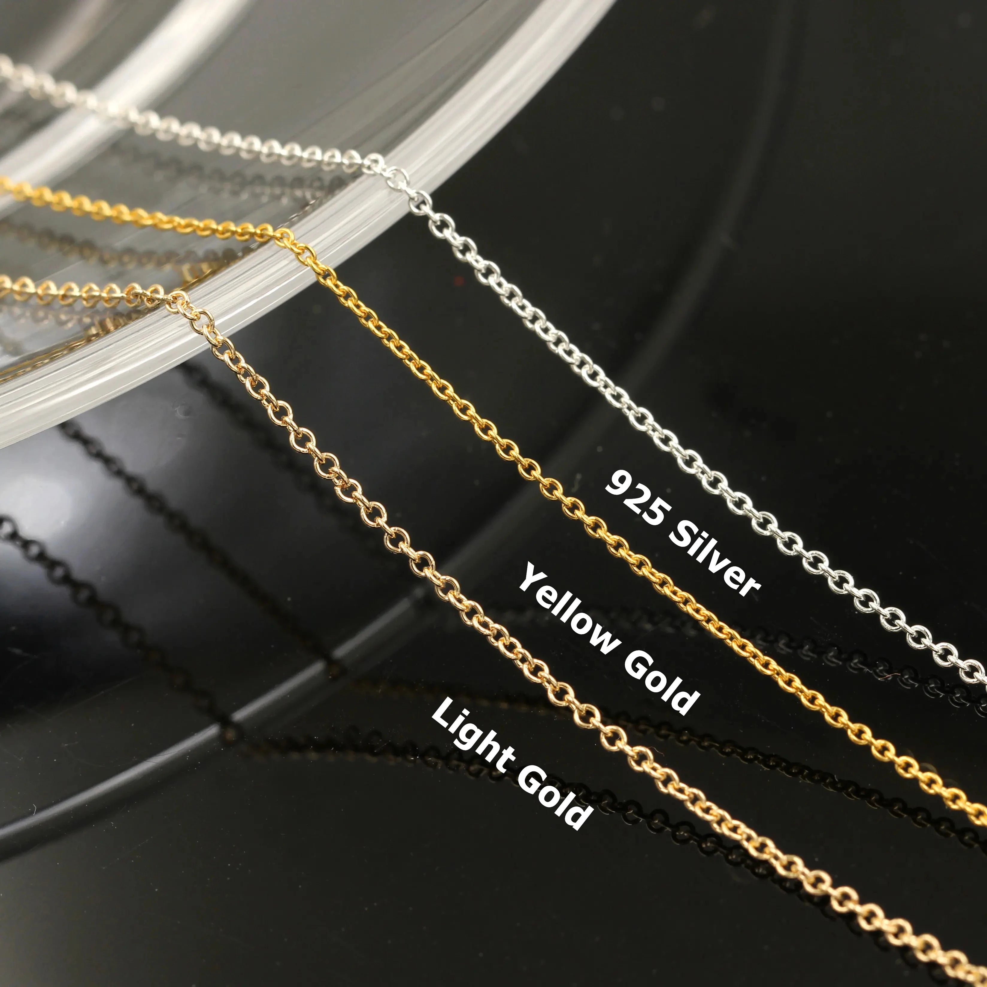 No Fade 14K Gold Filled Dense Round Cross Cable Chain Bulk for Jewelry Making Bracelet Necklace
