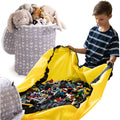 Extra Large Toy Quick Canvas Storage Organizers Bag  Bins With Play Mat for Baby Kids Toddlers Room Classroom Toys