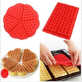 B7-44 Waffle Silicone Molds Baking Mold Diy Silicone Molds Bakeware Tool Food Grade Silicon Nonstick