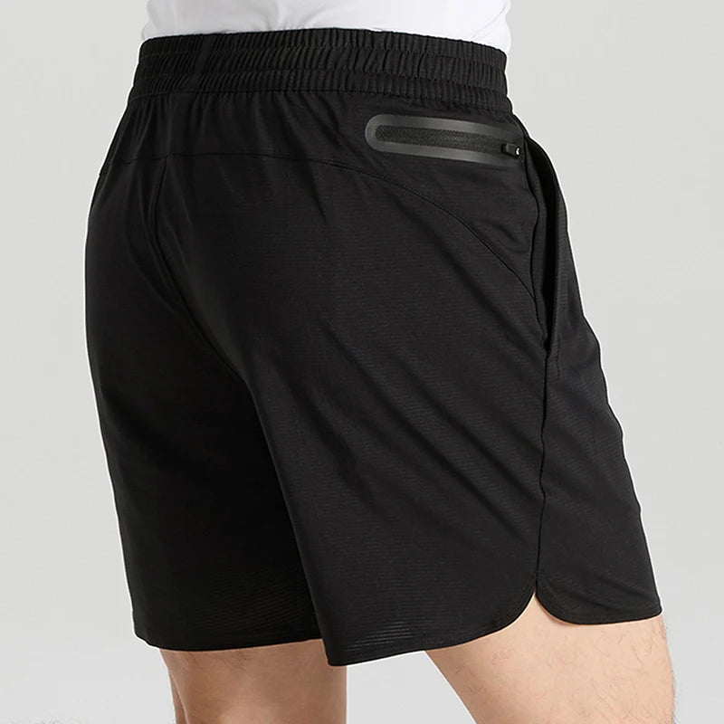 100% Polyester Breathable Shorts Fitness Sport Running Shorts Solid Color Gym Wear Men Shorts
