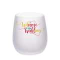 PYD Life Wholesale 10 oz 17oz Sublimation Custom Stemless Wine Frosted Glass Tumbler Cup Logo Blank Sublimation Tumbler