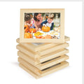 Wooden DIY Wall Decor Picture Frames 4*6 Inch Photos Table Top Display or Wall Mount Picture Frame Natural Real Pine Wood Frames