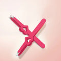 High Quality Pink Eyelash Tweezers Pink Hearted Shape Beauty Care Eyebrow Tweezers Plucking Tools