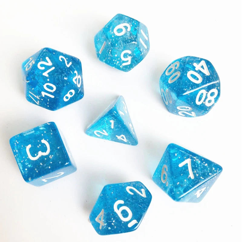 Dice Set of Good-looking Gemstone Dice Interesting Polyhedral Dice for Drinking Game or Divination Game