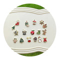 Mix Christmas Alloy Charms With Rhinestone for Nail Art Metal Stickers Manicure Mobile Phone Decoration Stickers