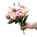 Home decor 10 forks mini rose flower bunches artificial whelan flowers rose bouquet