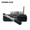 RIDERACE Bike Drive Torque Wrench Socket Set Strong Alloy Steel Adjustable Preset Hand Spanner Ratchet Repair Maintenance Tools