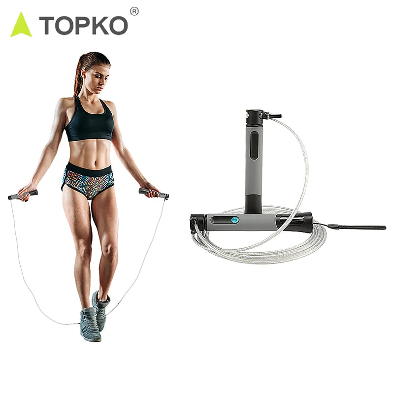 TOPKO in Stock Gym Fitness Smart Jump Rope Home Use Adult/Student Weight Loss Training Jump Rope
