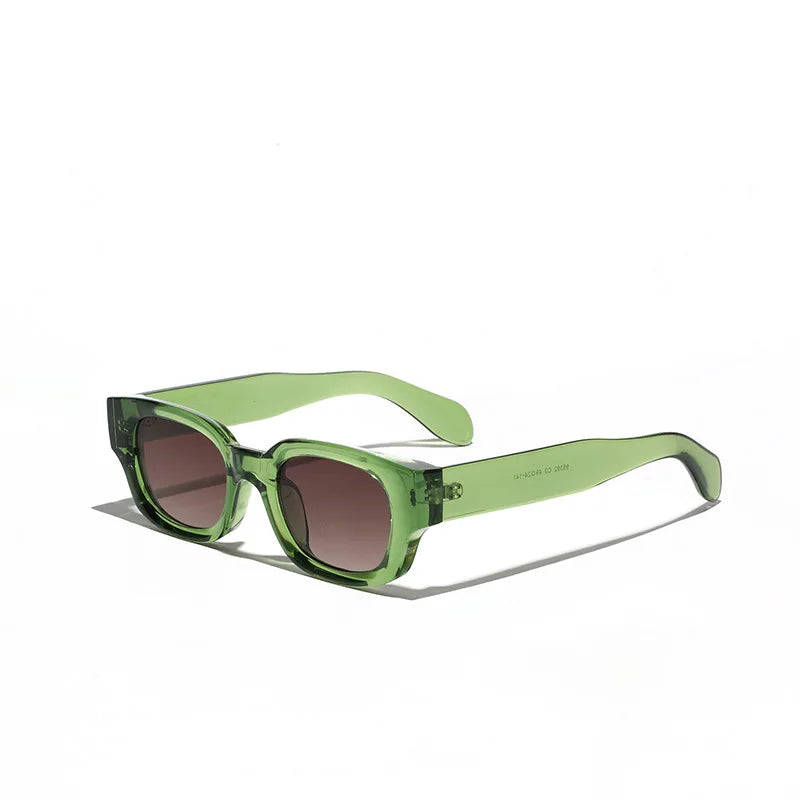 Luxury Retro Sunglasses Vintage Stylish Brown Sunglasses Trendy Womens Glass Logo Mens Shades Square Sunglasses Uv400 2026