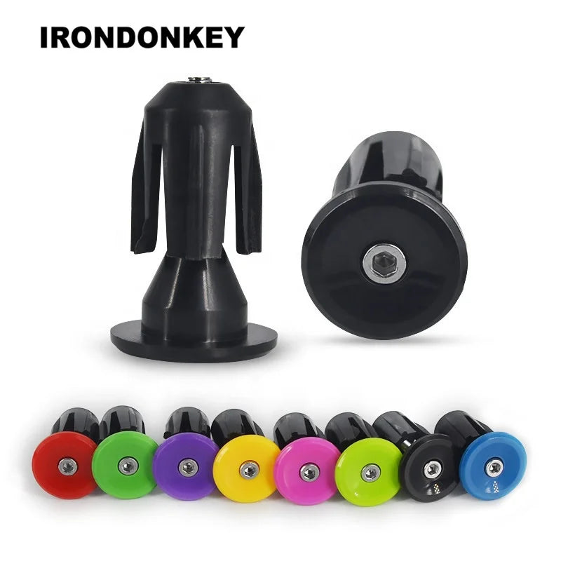 IRONDONKEY Bicycle Handle Bar Ends Expansion Handlebar Grips Stoppers Anti-slip Firm Handlebar for 23.5m Cycling Accessories