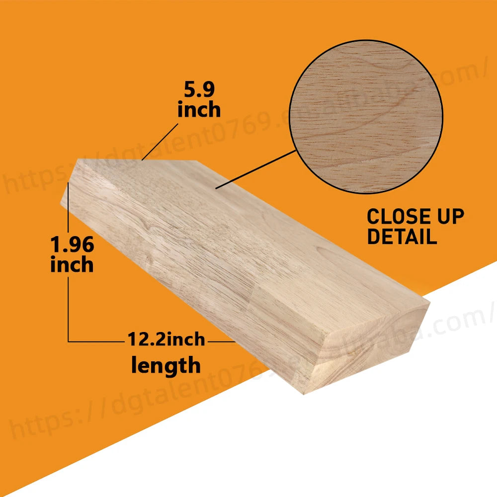 TaiLai Rectangle Precision Cut Rubber Wood Block for DIY Projects for Furniture
