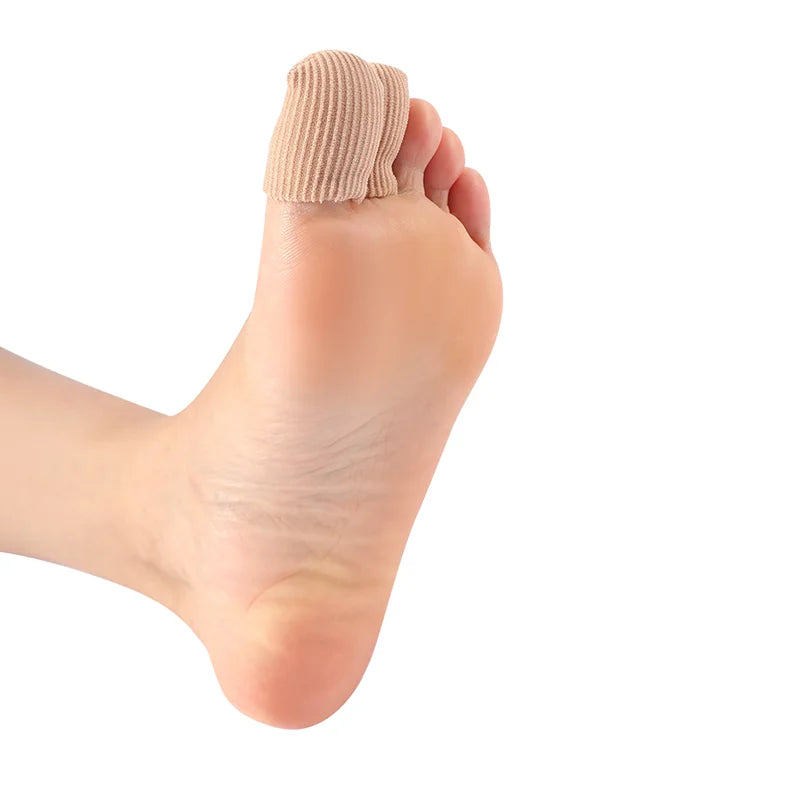 Promotion Price White Soft Silicone Gel Toe Separator Tube Sleeves Corn Pad Protectors for Corns and Calluses