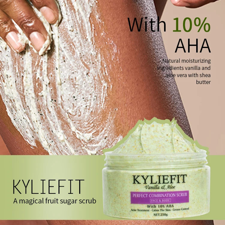 Wholesale Natural Organic Exfoliating Whitening Moisturizing Whipped Scrub Set Fruit Sugar Korean Face & Body Scrub