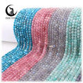 Zhe Ying 4*4mm Faceted Cube Stone Beads Natural Stone square Bead Gemstone Loose Faceted square Stone Beads for Jewelry Making