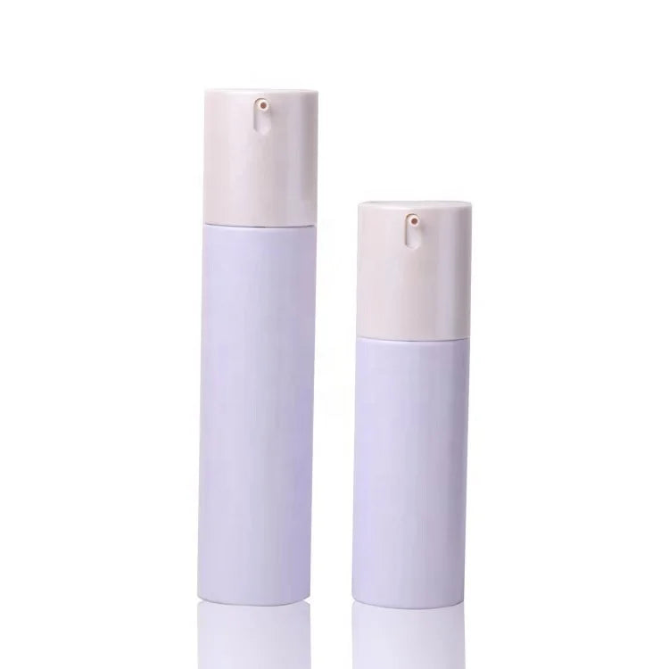 Factory New Purple 30ml/50ml Acrylic Airless Lotion Pump Bottles for BB Moisturizing Lotion Shampoo Customizable Wig