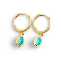 QS593 Fashion Earring Designer Charm 18k Gold Plated 925 Sterling Silver Drop Earring