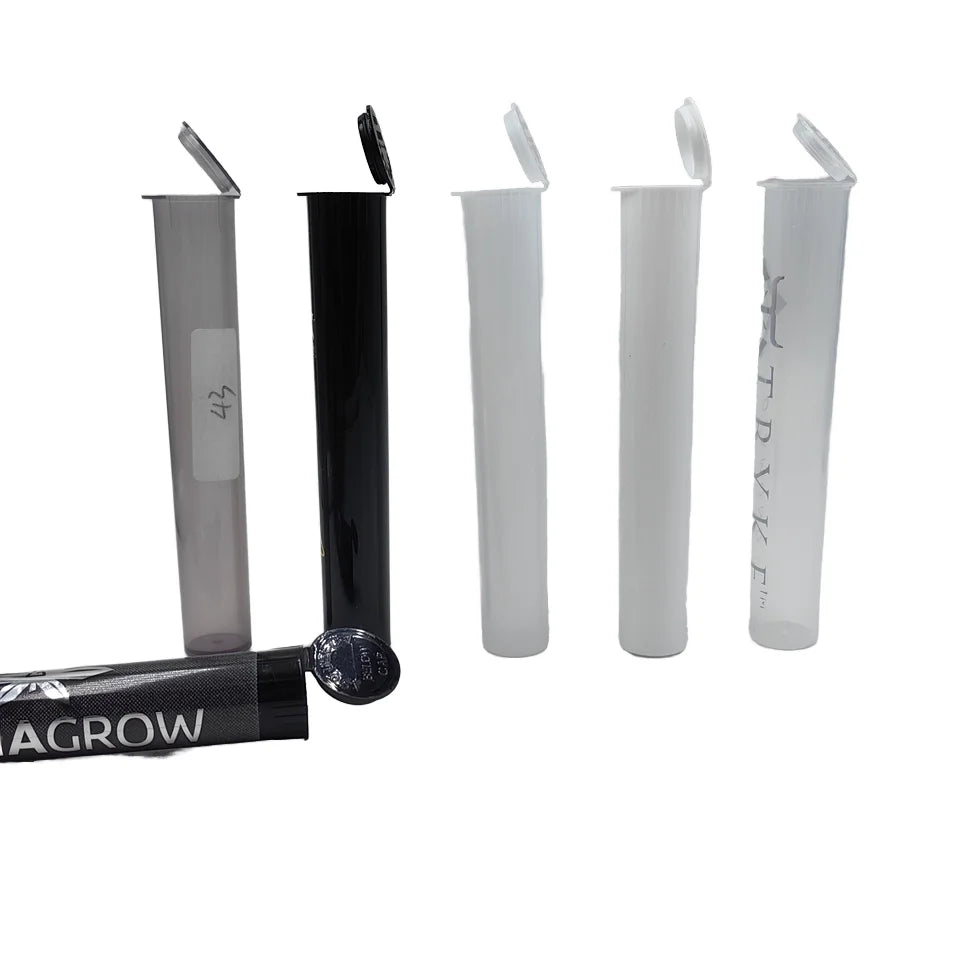 Wholesale Custom Color Pop Top 109mm 116mm Plastic Tubes With Logo Acceptable Tube Plastic Packaging