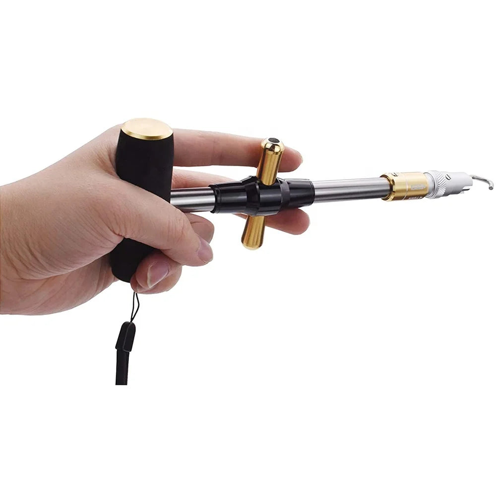 Newbility 23.7cm Red Gold Bule Tshape Fish Hook Remover Fishing Tools