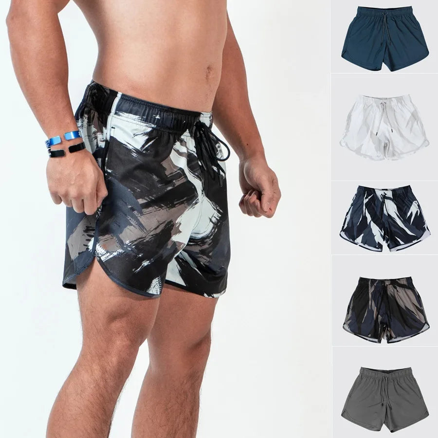 Fashion New Design Wholesale Custom LOGO Camo Men's Shorts Sports