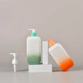 Hot Sale 500 ml Square PET Plastic Shampoo Bottle with Screen Printing White Color F34 Model Unique Soap Pump Bottle