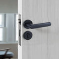 Modern Minimalist Black Door Handle Custom Luxury Entrance Bedroom Wooden Office Door Handle