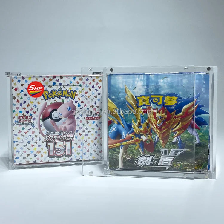 SHP Advanced Acrylic Japanese Pokemon Card Game TCG  Booster Box SV2a -  With Magnetic Lid Pokemon Card 151 Display Case