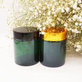 30g 50g 100g Original Green Cosmetic Jars Gold Lid for Facial Cream