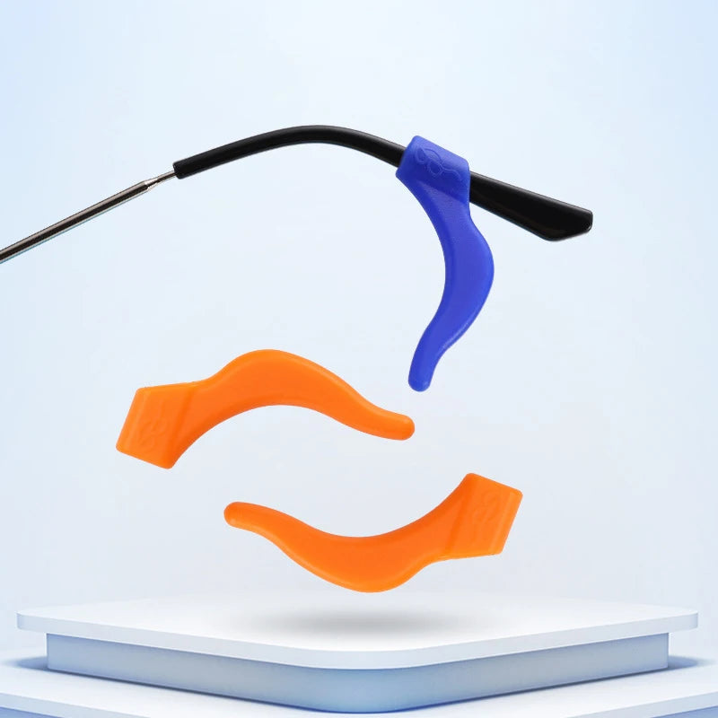 2026 Fashion Anti Slip Soft Silicone Glasses Ear Hooks for Kids and Adults Round Grips Eyeglasses Sports Temple Tips Ear Hook