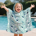 Child's Quick-Drying Square Absorbent Knitted Bathrobe Printed Microfiber for Bathroom Cartoon Baby Washcloths & Towels